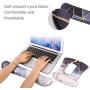 iLeadon Keyboard Wrist Rest Pad and Mouse Wrist Rest Support Mouse Pad Set, Non Slip Rubber Base Wrist Support with Ergonomic Raised Memory Foam for Easy Typing & Pain Relief, Abstract Cubes