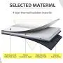HUILI Windshield Shade, 59x27.5 inch Retractable Car Window Sun Shade for Windshield, Sun Visor for Car with Suction Cups, Silver.