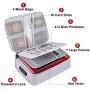 ENGPOW File Storage Bags,Fireproof Document Organizer Bag with Money Bag,Home Office Travel Safe Bag with Lock,Multi-Layer Portable Filing Storage for Important File Passport Certificates