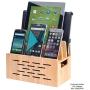 Bamboo Charging Station w/Cutout for Bluetooth Portable Wireless Speaker and Docking Stand use w/DKnight MagicBox, Anker Classic & More