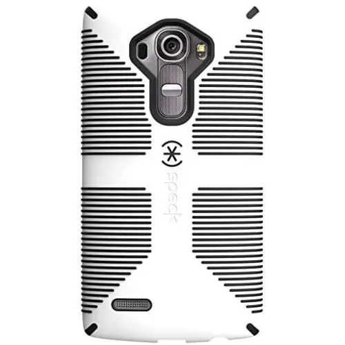 Speck Products Candyshell Grip Cell Phone Case for LG G4 - White/Black