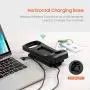 Tera 2D Barcode Scanner with Adjustable Folding Stand and Charging Cradle, Wall Mountable 2.4G Wireless & USB 2.0 Wired QR Bar Code Reader with Vibration Alert