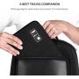 Electronics Accessories Organizer Bag,Portable Tech Gear Phone Accessories Storage Carrying Travel Case Bag, Headphone Earphone Cable Organizer Bag (M, Black)