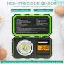 ORIA Digital Pocket Scale, Digital Milligram Pocket Scale 50g/ 0.001g, Jewelry Scale with Tweezers, Calibration Weights, 6 Units, Backlit Display, Auto Off, Tare, Stainless Steel (Battery Included)