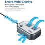 Foval 200W Car Power Inverter DC 12V to 110V AC Converter with 4 USB Ports Charger