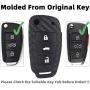 iSaddle for Audi Fob Cover - Carbon Fiber Pattern Car Key Protector for Audi A1 A3 A4 A5 A6 A6L A8 Q2 Q3 Q5 Q7 TT TTS R8 S3 S4 S5 S6 RS3 RS4 RS6 3 Buttons Flip Keyless Entry Smart Key Case/w Keychain