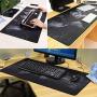 Halomy Gaming Mouse Pad - Large Desk Pad Mouse Pad with Non-Slip Natural Rubber Base, Double Weave Fabric Surface Design - Tight and Smooth, Fit Any Mouse, Keyboard and Laptop (90x40 Map)