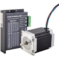 STEPPERONLINE 1 Axis Stepper CNC Kit 1.9Nm(269oz.in) Nema 23 Stepper Motor+ 1.0-4.2A 20-50VDC Stepper Driver