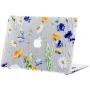 iDonzon Case for MacBook Pro 13 inch (A1278, 2008-2012 Release), 3D Effect Matte Clear See Through Hard Cover Only Compatible Mac Pro 13.3 inch with CD-ROM - Floral