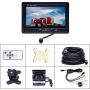 Hikity Backup Camera and Monitor Kit, Waterproof 18 IR LED Night Vision Reverse Camera + 7'' TFT Rear View Monitor Vehicle Parking System for RV Bus Trailer Truck (65ft 4-Pin Aviation Video Cable)