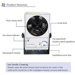 YUCHENGTECH Ionizing Air Blower Static Eliminator Fan Antistatic Ionizer ESD Electrostatic Discharge 110V