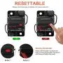 Erayco 200 Amp Circuit Breaker with Manual Reset for Car Marine Trolling Motors Boat ATV Manual Power Protect for Audio System Fuse, 12V-48VDC, Waterproof (200A)