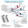 Wireless Switch Kit Amysen : WiFi Remote Control Light Switch and Receiver No Battery No Wiring, Compatible with Alexa and Google Assistant & IFTTT, ETL Certified, Only Supports 2.4GHz Network