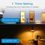Smart Light Bulb, meross Smart WiFi LED Bulbs Works with Alexa, Google Home, Dimmable E26 Multicolor 2700K-6500K RGB, 810 Lumens 60W Equivalent, No Hub Required (4)