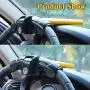 EFORCAR Universal Car Steering Wheel Theft Proof Lock Heavy Duty Suitable for Van Car SUV Rotary Anti-theft T-shaped Lock