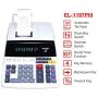 Sharp EL-1197PIII Heavy Duty Color Printing Calculator with Clock and Calendar