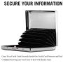 RFID Blocking Credit Card Holder/Protector - Best Metal/Stainless Steel Travel Wallet/Case for Men & Women