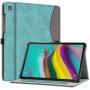 Fintie Case for Samsung Galaxy Tab S5e 10.5 2019 Model SM-T720(Wi-Fi) SM-T725(LTE) SM-T727(Verizon/Sprint/AT&T), Multi-Angle Viewing Stand Cover with Pocket Auto Sleep Wake Feature, Denim Turquoise
