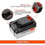 20V 4.0Ah Max LBXR20 Replacement Battery for Black and Decker 20V Lithium Battery BXR20-OPE LBXR2020 LBXR20 LB20 LBX20 LB2X4020