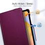 Fintie Rotating Case for Samsung Galaxy Tab S6 Lite 10.4 2020 Model SM-P610 (Wi-Fi) SM-P615 (LTE), [Built-in S Pen Holder] 360 Degree Swivel Stand Cover Auto Sleep/Wake, Purple