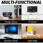 Mammoth High Grade Clear Acrylic Monitor Stand, Computer Monitor Riser Stand, Desk Shelf Organizer for Home and Office, 20'' Wide Base with 50LBs Load, Perfect for iMac and Mini Mac with Keyboard