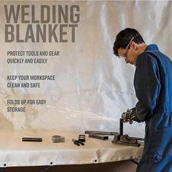 Agyle Products Welding Blanket, Fiberglass Protection Extra Large, 8 FT by 8 FT, Welding Work Area