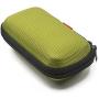 GLCON Rectangle Shaped Portable Protection Hard EVA Case,Mesh Inner Pocket,Zipper Enclosure Durable Exterior,Lightweight Universal Carrying Bag Wired/Bluetooth Headset Charger Change Purse (Green)