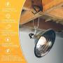 Woods 0162 18/2 SPT-2 Clamp Lamp with 10 Inch Reflector, 150 Watt, 6 Foot Cord