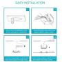 Luxrite 4 Inch Ultra Thin LED Recessed Light with Junction Box, 10W, 3000K Soft White Dimmable, 650 Lumens, Slim Recessed Ceiling Light, IC Rated Airtight, Energy Star & ETL Listed (4-Pack)