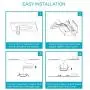Luxrite 4 Inch Ultra Thin LED Recessed Light with Junction Box, 10W, 3000K Soft White Dimmable, 650 Lumens, Slim Recessed Ceiling Light, IC Rated Airtight, Energy Star & ETL Listed (4-Pack)