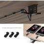 Headphone Stand with USB Charger COZOO Under Desk Headset Holder Mount with 3 Port USB Charging Station and iWatch Stand Smart Watch Charging Dock Dual Earphone Hanger Hook,UL Tested
