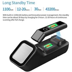 Symcode Bluetooth Wireless Barcode Scanner with Automatic scan window, 2D Cordless Bar Code Reader 400m Transmission Distance CMOS Imager Read 1D, 2D, QR Code, Data Matrix, PDF417 for Windows Mac Linu