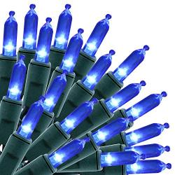 100-count Blue LED Christmas Light, Blue LED String Lights for Lights for Indoor or Outdoor Christmas Decorations