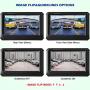 Car Backup Camera, Niloghap Pure Copper Cable Universal IP69K Waterproof 720P High Definition Star Light Night Vision Rear View Parking Vehicle Camera for Pickup Trucks SUVs RVs Vans (Blue)