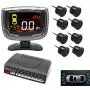 LED Display Car Rearview Reverse Radar System with 8 Parking Sensors, Sizet Front and Rear Parking Buzzer Beeps + LED Distance Display