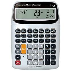 Calculated Industries 44080 Construction Master Pro-Desktop Advanced Construction Math Feet-Inch-Fraction Calculator with Trig Tool for Architects, Estimators, Contractors, Builders and Remodelers