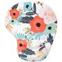 Miyaso Ergonomic Mouse Pad with Wrist Support, Cute Mouse Pads with Non-Slip Rubber Base for Home Office Working Studying Easy Typing & Pain Relief, Summer Flower