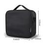 LOMEZI Travel Makeup Train Case Makeup Bag Cosmetic Bag Organizer for Women Organizer Portable Storage Bag with Shoulder Strap Adjustable Dividers for Makeup Brushes Toiletry Travel Accessories