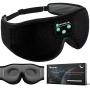 Boodlab Sleep Headphones Bluetooth Sleep Mask, 3D Sleep Eye Mask with Ultra-Thin HD Stereo Speakers Washable Adjustable for Sleeping Side Sleepers, Air Travel,Yoga,Meditation,Holiday