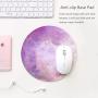 HaloVa Mouse Pad, Anti Slip Planet Mouse Mat for Desktops, Computer, PC and Laptops, Customized Round Mouse Pad for Office and Home, Primary Moon, 8.7 inches
