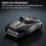 Cobra RAD 480i Laser Radar Detector – Long Range Detection, Bluetooth, iRadar App, LaserEye Front and Rear Detection, Next Gen IVT Filtering, Black
