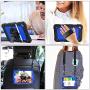 SEYMAC stock Case for iPad Mini 5/4, Protection [Full-Body] Case with 360 Degrees Rotating Stand [Pencil Holder] [Screen Protector] Hand Strap for iPad Mini 5th/4th Generation 7.9 inch(Blue+Black)