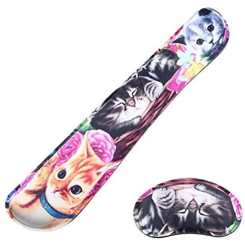 Wrist Rest for Computer Keyboard and Mouse Pad Support Memory Foam Set Easy Typing and Wrist Pain Relief Ergonomic Lightweight Anti-Skid Wrist Cushion for Office Gaming Laptop Mac (MPH-KM47)