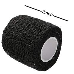 ESKONI Tattoo Grip Cover Wrap - Romlon 6pcs Disposable Cohesive Tattoo Grip Wrap Self Bandage Wrap Elastic Tattoo Grip Tape Tube for Tattoo Machine Tattoo Grip Accessories Sports Tape Cover