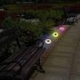 Solar Powered Disk Lights,4PCS 8 LED Waterproof in-Ground Lights Outdoor Solar Ground Lights for Pathway Garden Yard Walkway Pool )