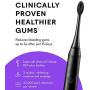 BURST Electric Toothbrush with Charcoal Sonic Toothbrush Head, Black