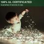 Decute 500 LED Christmas String Lights 164FT Long Tree Lights Connectable with Remote,8 Modes &Timer Outdoor Indoor Cool White Twinkle Starry Lights for Halloween Patio Garden Wedding Party Decor