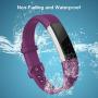 Welltin Bands Compatible with Fitbit Alta/Alta HR for Women and Men(4 Pack), Classic Soft Silicone Sport Strap Replacement Wristband for Fitbit Alta/Alta HR/Fitbit,Small Large