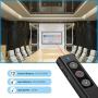 Aiworthy Wireless Presenter,Hyperlink Volume Control Presentation Clicker RF 2.4GHz PowerPoint Clicker Presentation Remote Control Pointer Slide Advancer (Black)