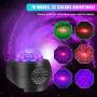 BYXAS Star Projector Night Light，Ocean Wave Galaxy Projector with Bluetooth Remote Control Music Speaker for Baby Bedroom, Game Rooms, Party, Home Theatre, Night Light Ambiance （Upgrade Black）
